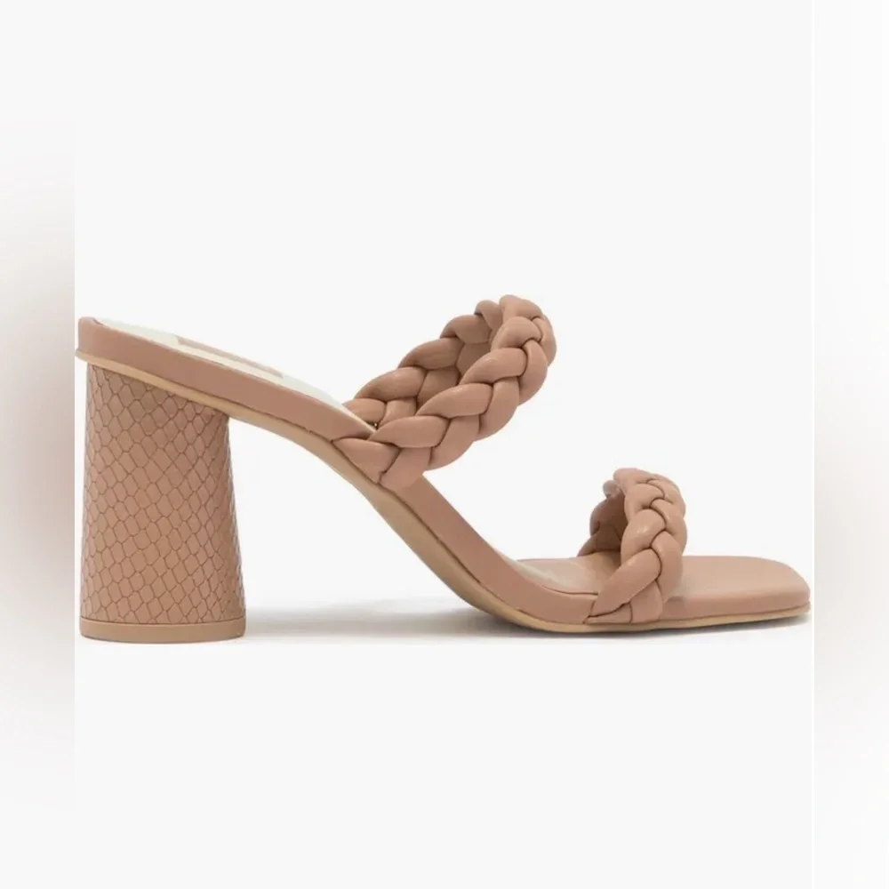 NWB Dolce Vita Nairi Braided Strappy Sandal Cafe Stella - Picture 4 of 8